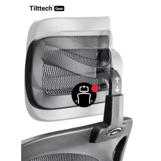 Čierne kancelárske kreslo Diablo