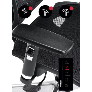 Čierne kancelárske kreslo Diablo