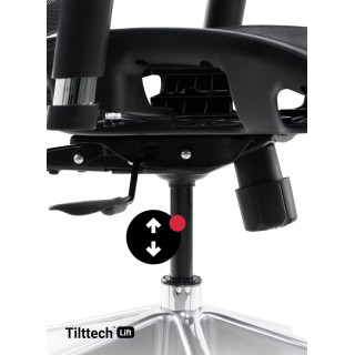 Čierne kancelárske kreslo Diablo