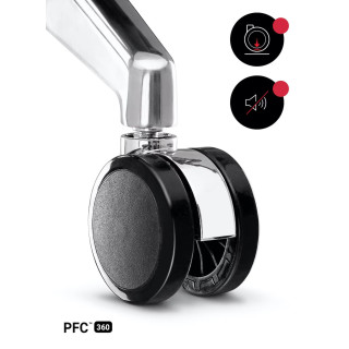 Čierne kancelárske kreslo Diablo