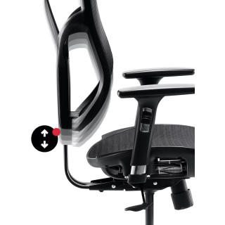 Čierne kancelárske kreslo Diablo