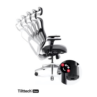 Čierne kancelárske kreslo Diablo