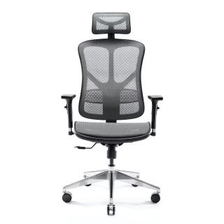 Kancelárske kreslo Diablo v čierno-sivej farbe