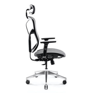 Kancelárske kreslo Diablo v čierno-sivej farbe