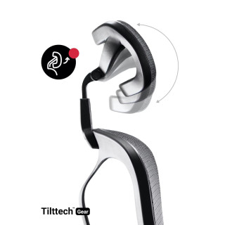 Kancelárske kreslo Diablo v čierno-sivej farbe