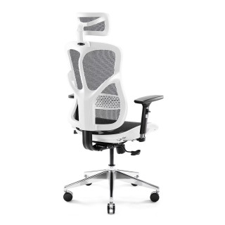 Ergonomické kreslo Diablo bielo-čiernej farby