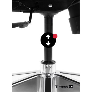 Bielo-sivé ergonomické kreslo Diablo