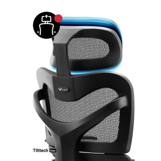 Čierne ergonomické kreslo Diablo