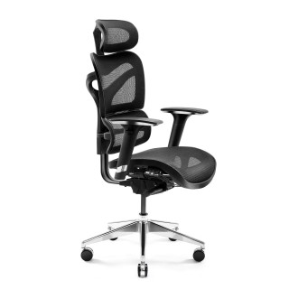 Čierne ergonomické kreslo Diablo