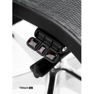 Ergonomické čierno-sivé kreslo Diablo