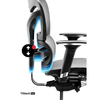 Ergonomické čierno-sivé kreslo Diablo