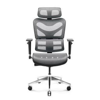 Ergonomické čierno-sivé kreslo Diablo