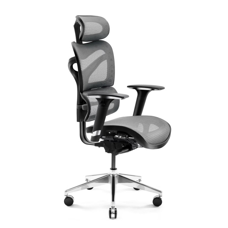 Ergonomické čierno-sivé kreslo Diablo