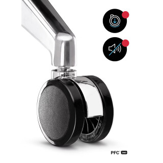 Ergonomické čierno-sivé kreslo Diablo