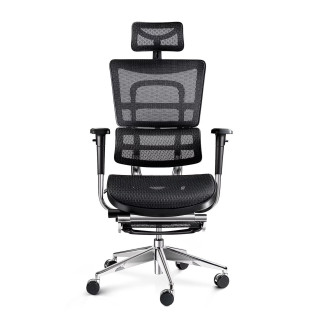 Čierne ergonomické kreslo Diablo