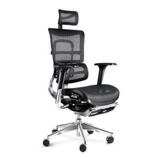 Čierne ergonomické kreslo Diablo