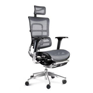 Ergonomické kreslo Diablo čierno-sivej farby