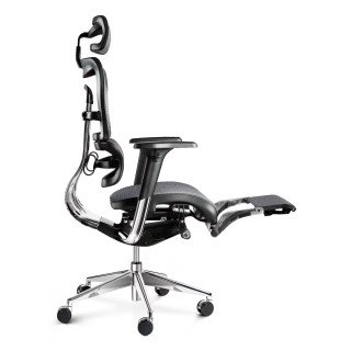 Ergonomické kreslo Diablo čierno-sivej farby