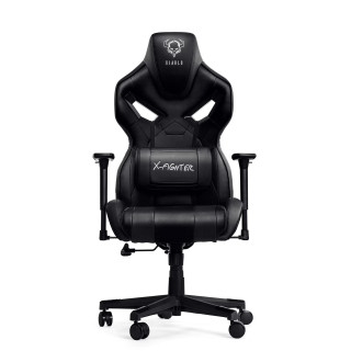 Kožené čierne herné kreslo DIABLO