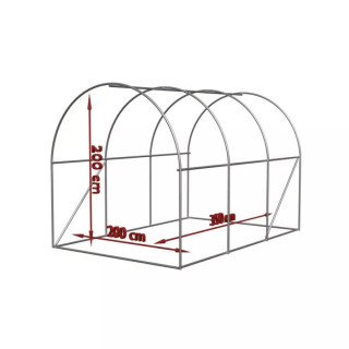 Záhradný fóliovník 2x3,5x2m s UV filtrom