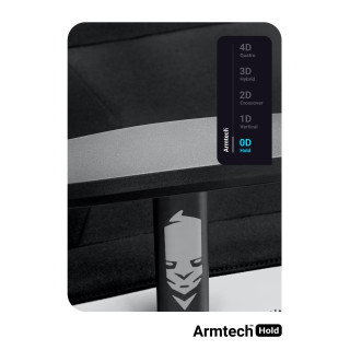 Čierno-biele látkové herné kreslo DIABLO