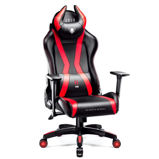 Čierno-červené herné kreslo DIABLO KING