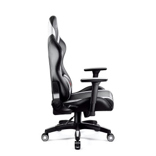 Čierno-biele herné kreslo DIABLO