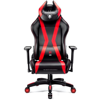 Čierno-červené herné kreslo DIABLO