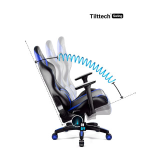 Herné čierno-modré kreslo DIABLO