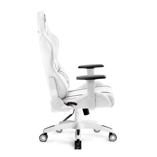 Bielo-čierne herné kreslo DIABLO KING