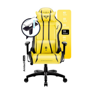 Žlto-čierne herné kreslo DIABLO KING