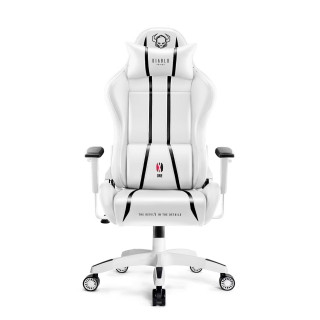 Herné kreslo DIABLO v bielo-čiernej farbe