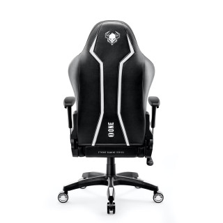 Čierno-biele herné kreslo DIABLO