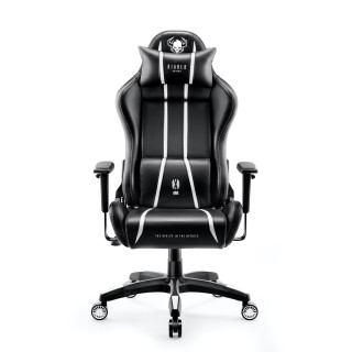 Čierno-biele herné kreslo DIABLO