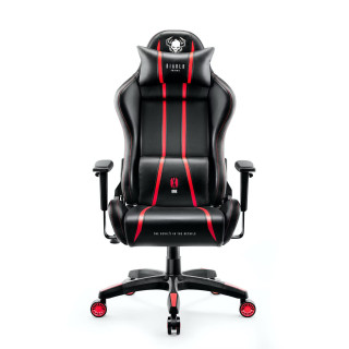 Čierno-červené herné kreslo DIABLO