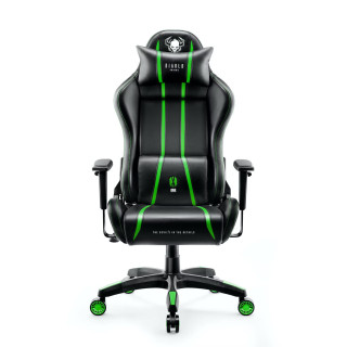 Čierno-zelené herné kreslo DIABLO