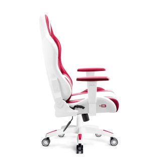 Ružovo-biele herné kreslo DIABLO