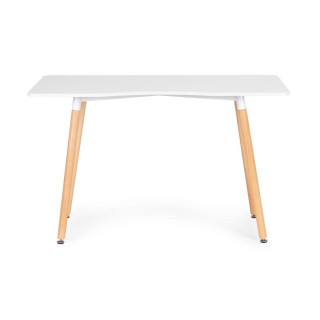 Moderný pracovný stôl v bielej farbe