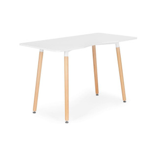 Moderný pracovný stôl v bielej farbe