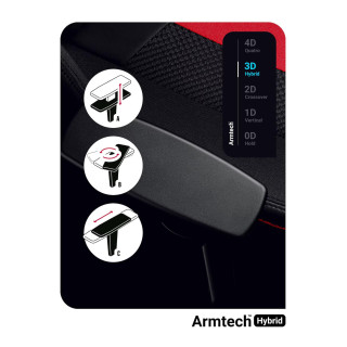 Herné kreslo DIABLO KING v karmínovo-sivej farbe