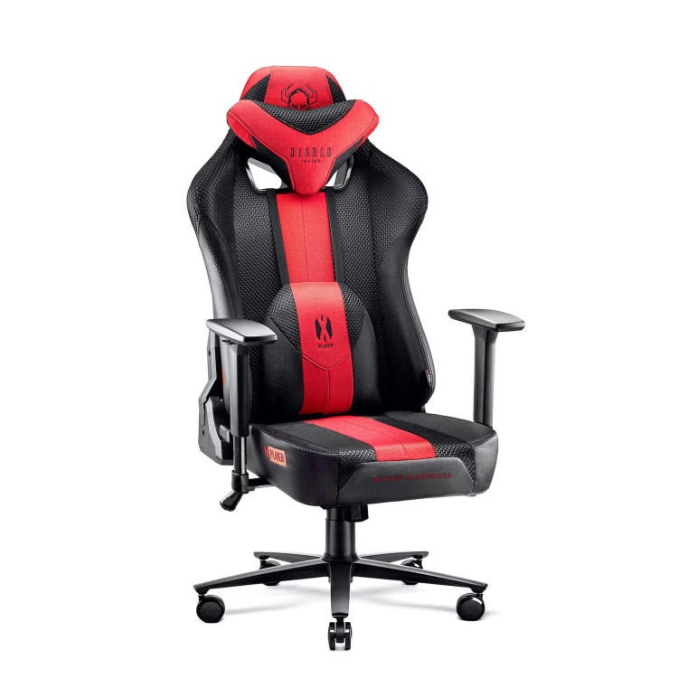 Karmínovo-sivé herné kreslo DIABLO