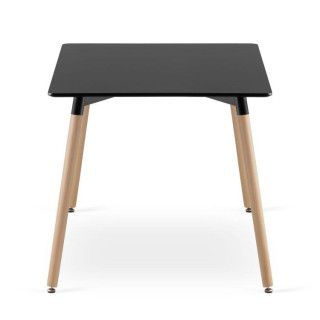 Obdĺžnikový drevený stôl 120cm x 80cm - čierny