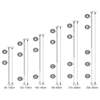 Biela teleskopická kúpeľňová polica