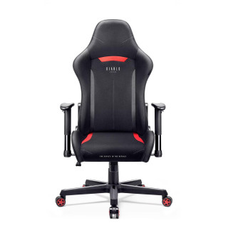 Herné kreslo DIABLO čierno-červenej farby