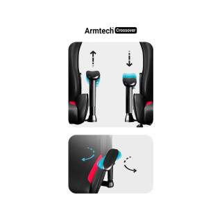 Herné kreslo DIABLO čierno-červenej farby