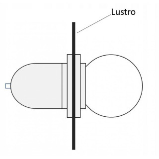 Biely kozmetický stolík s veľkým zrkadlom