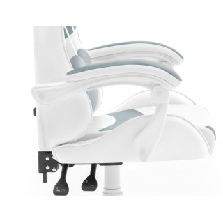 Bielo-sivé herné kreslo HELL´S CHAIR