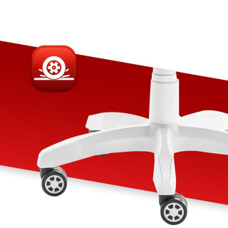 Bielo-sivé herné kreslo HELL´S CHAIR