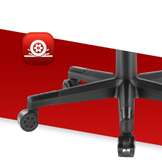 Bielo-čierne herné kreslo HELL´S CHAIR