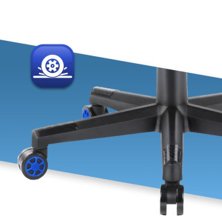 Modro-čierne herné kreslo HELL´S CHAIR